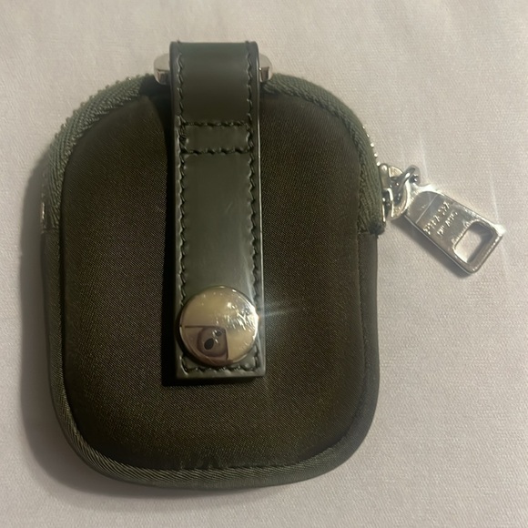 Green PRADA Mini Tessuto Pouch - Picture 2 of 2